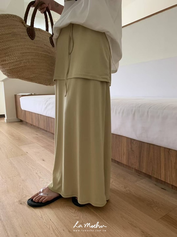 棉質柔軟裙擺長裙